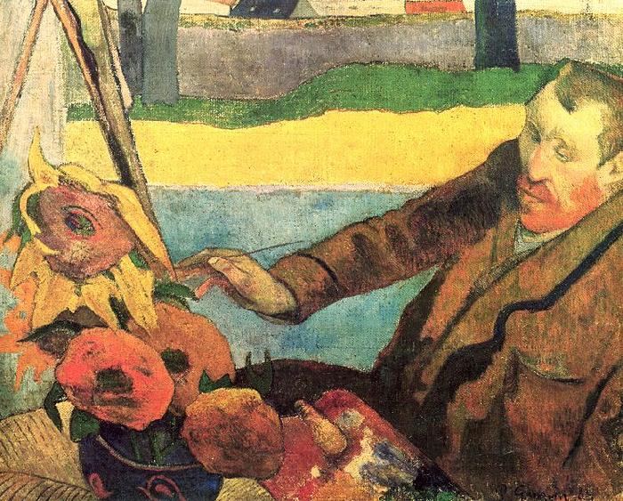 Paul Gauguin Van Gogh Painting Sunflowers Norge oil painting art
